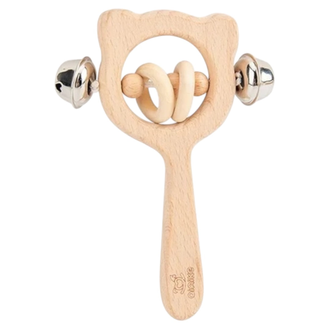 Sonaja de Madera Oso con Cascabel
