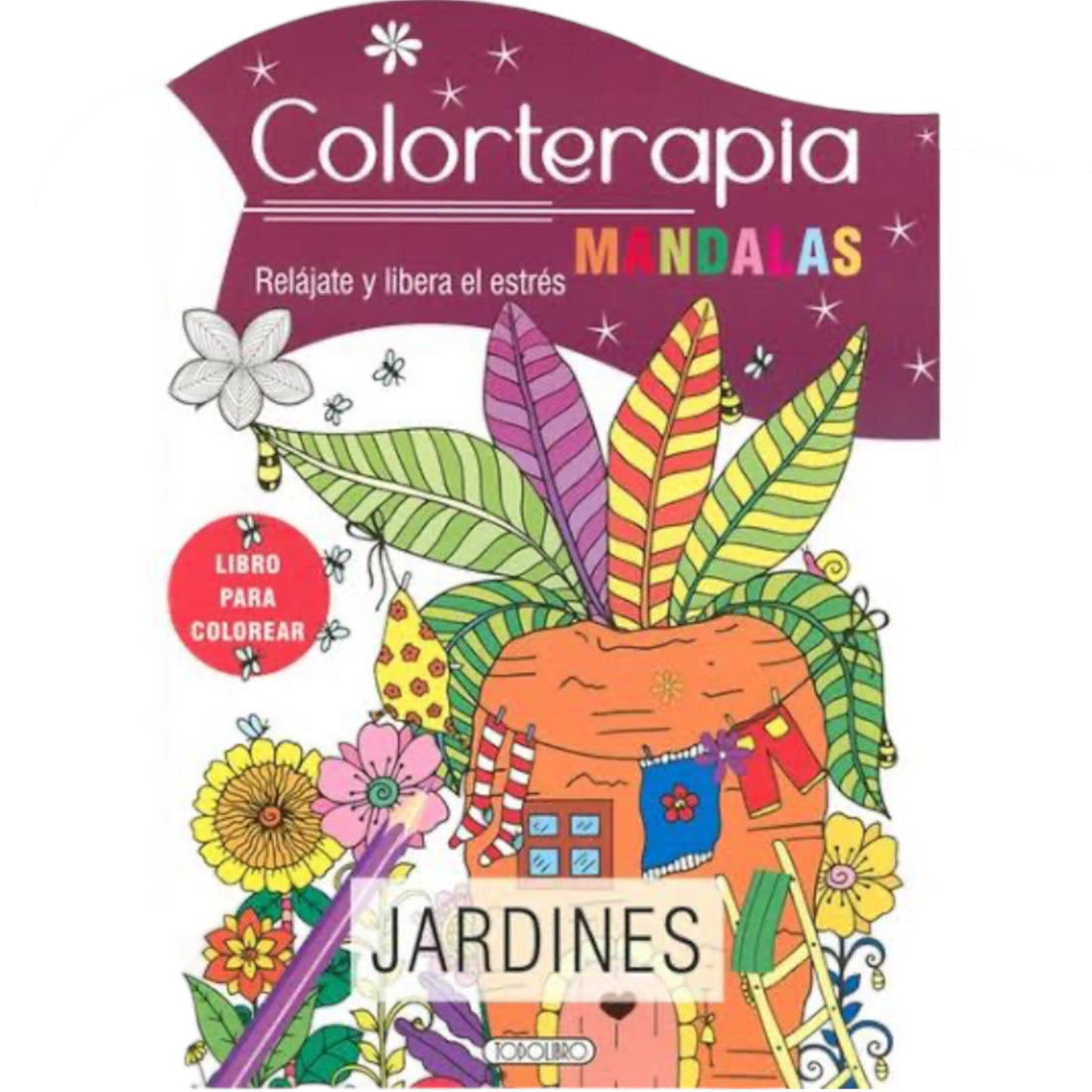Libro para Colorear Mandalas - Jardines