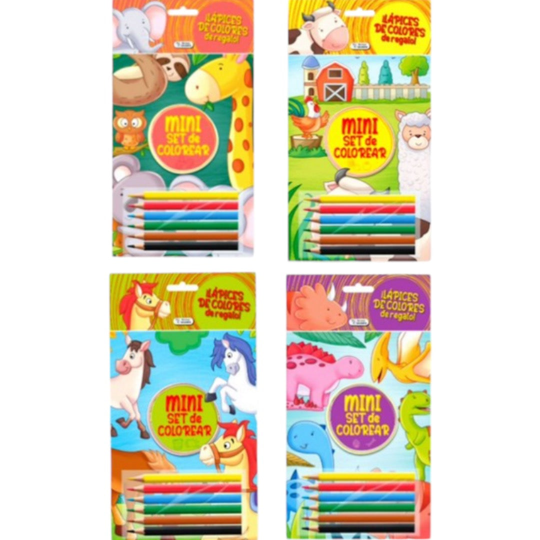 Mini set de Colorear + colores