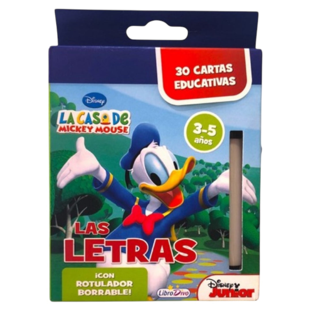 LETRAS CARTAS EDUCATIVAS CASA DE MICKEY MOUSE