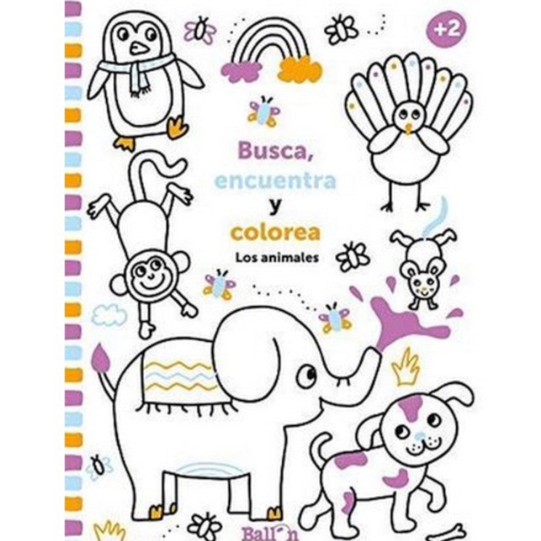 Busca, encuentra y colorea - Los Animales