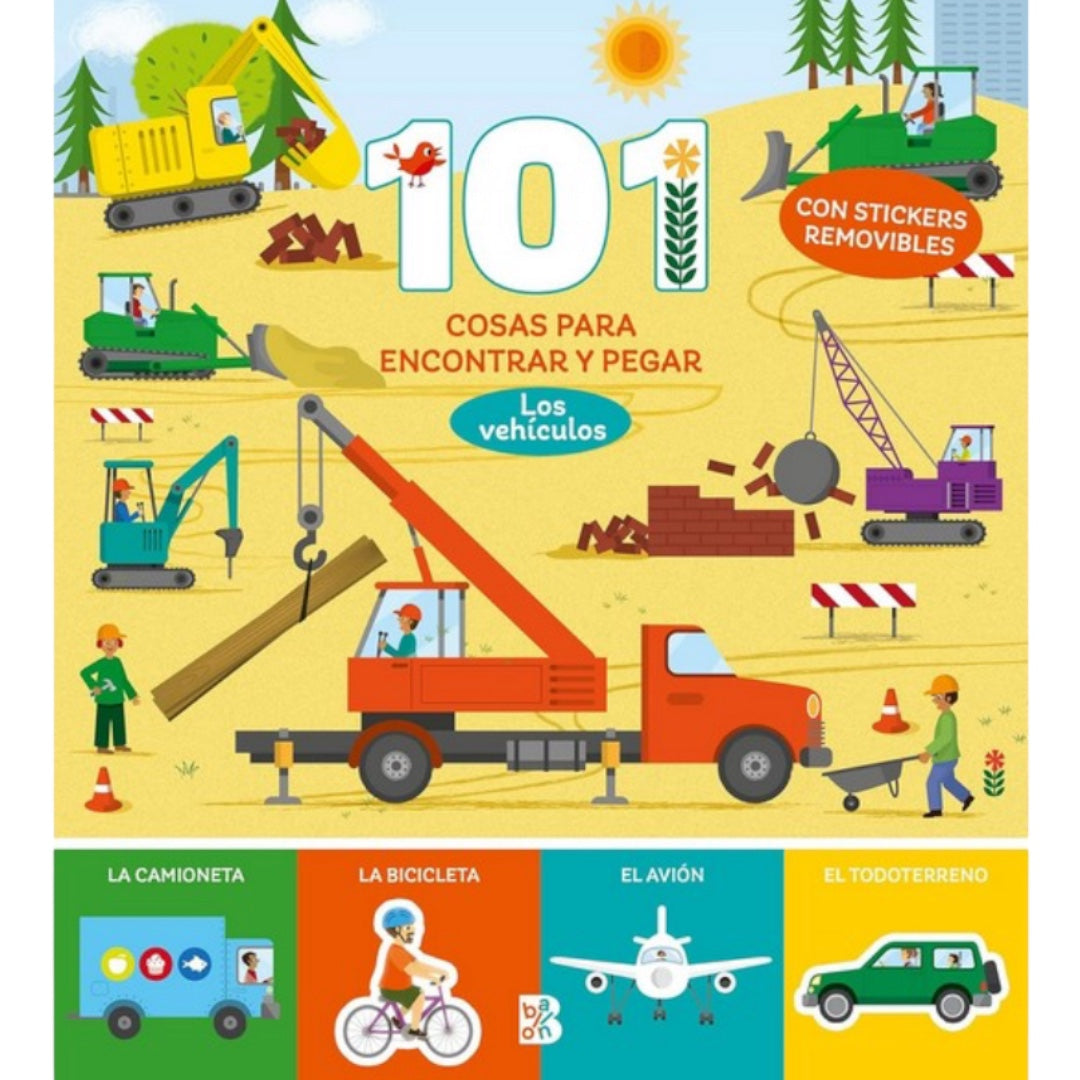 101 cosas para encontrar y pegar - Los Vehículos