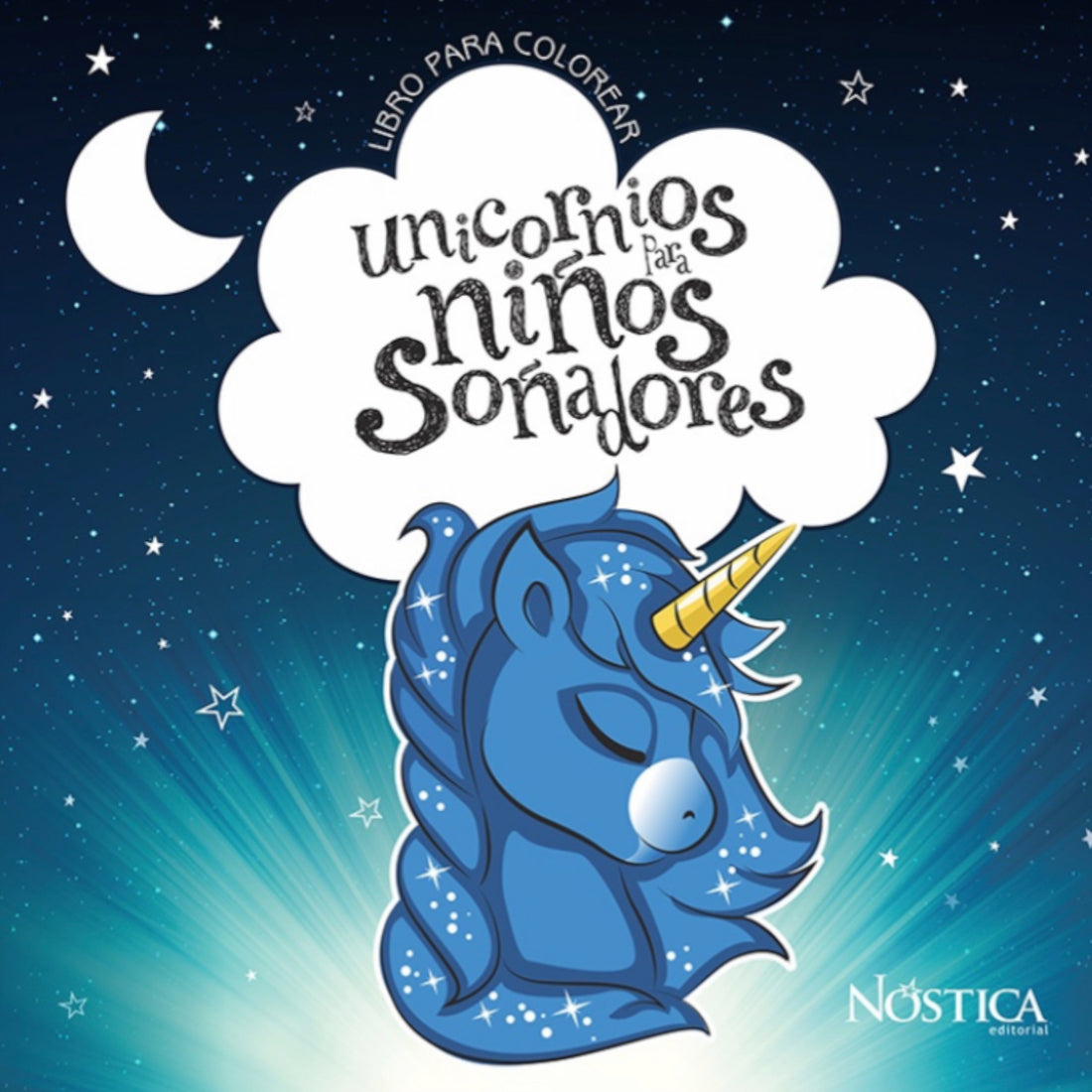 Unicornios parq niños soñadores para colorear