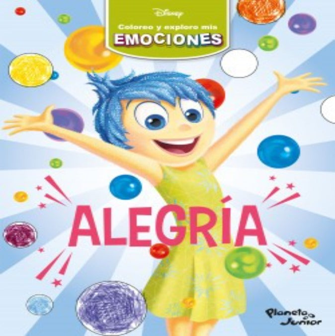 Coloreo y explora mis emociones: Alegría Disney