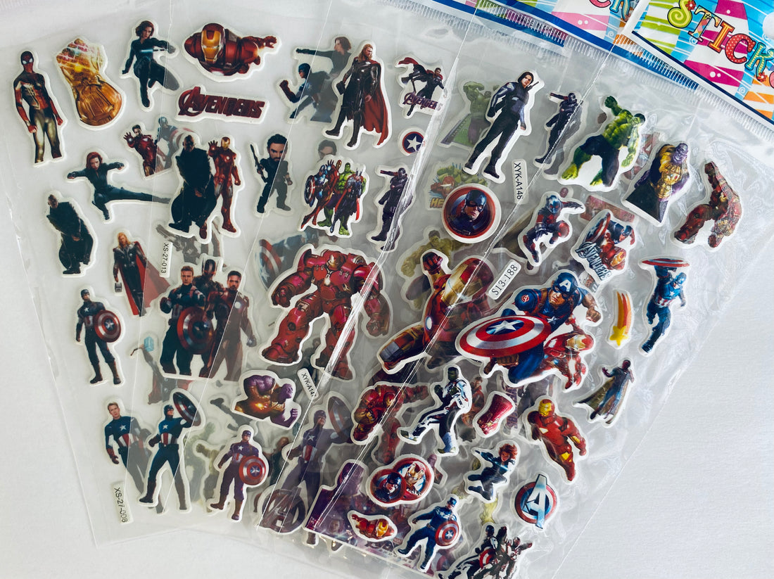 Láminas de Stickers -Vengadores