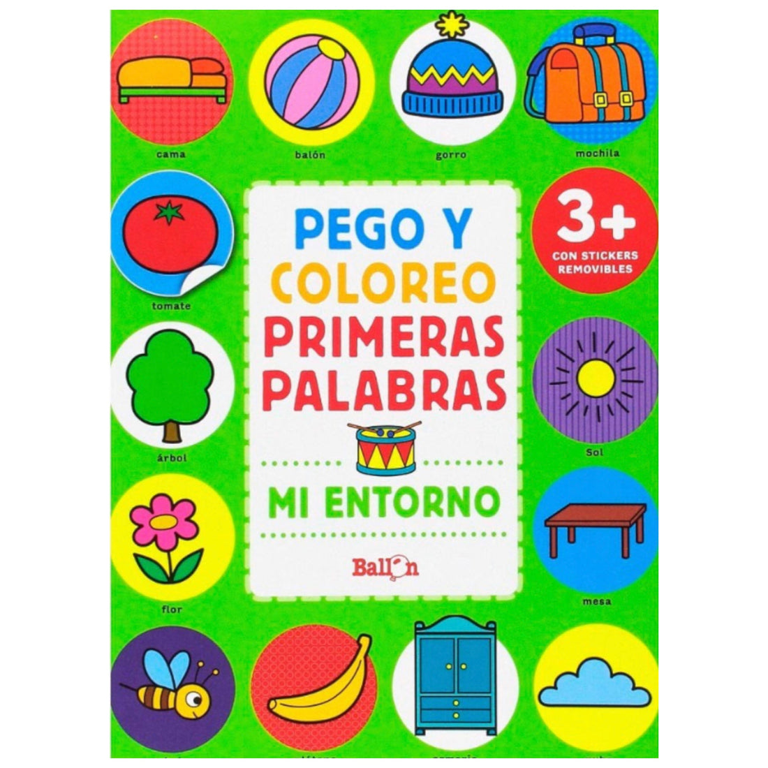 Pego y Coloreo Primeras Palabras Mi Entorno