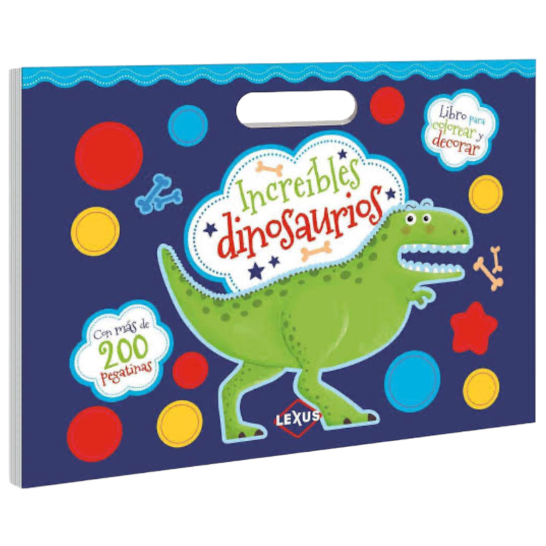 Dinosaurios - Libros para colorear y decorar con stickers