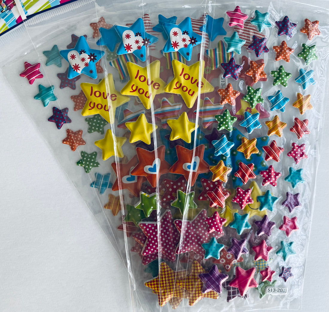 Láminas de Stickers - Estrellas Modelo 3