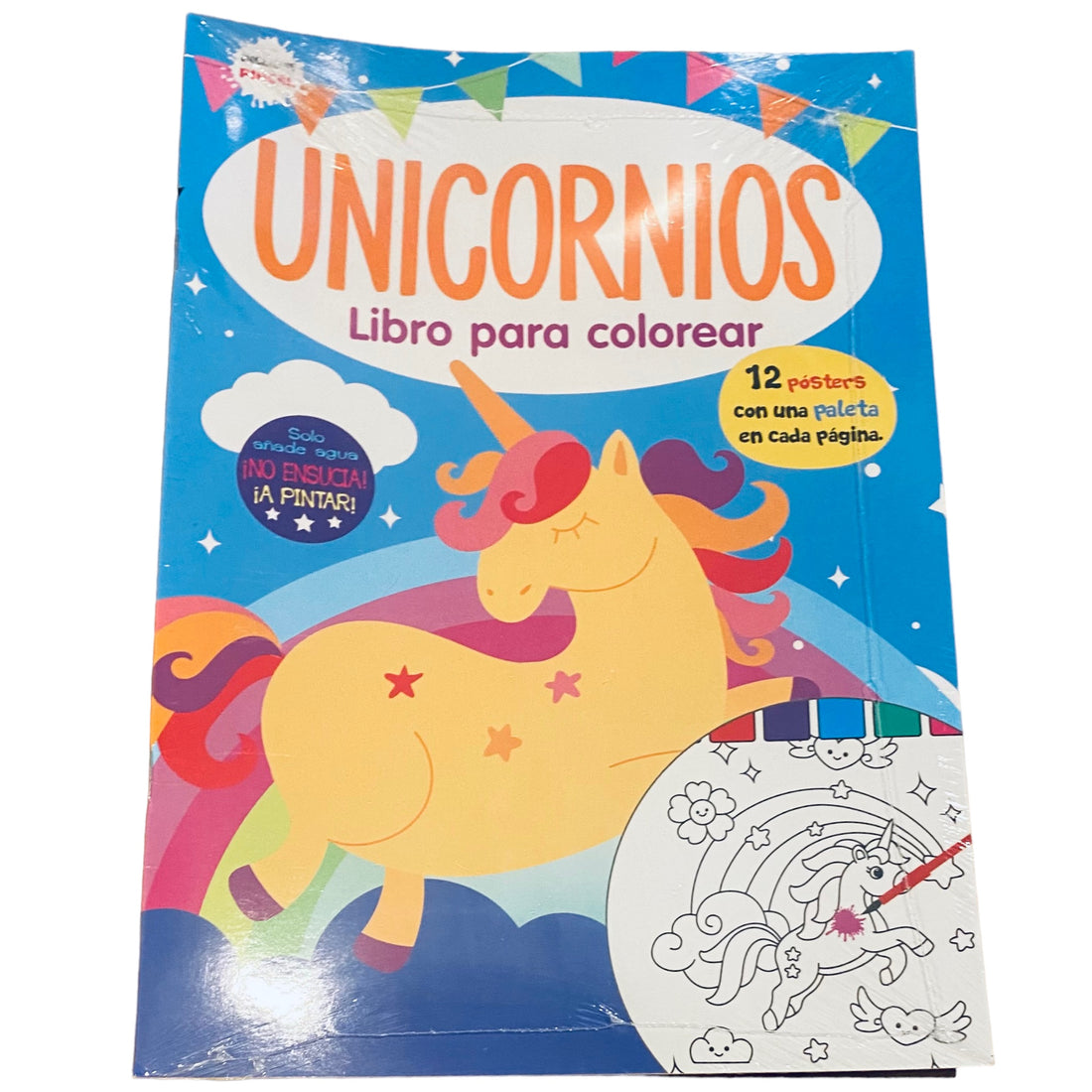 Libro para colorear con Agua - Unicornios