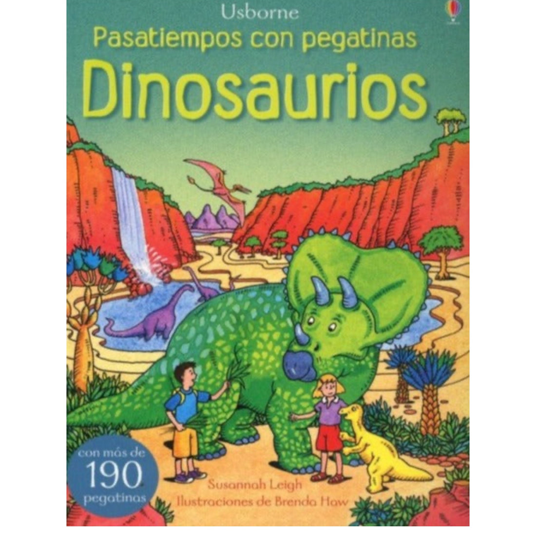 Dinosaurios pasatiempos con pegatinas