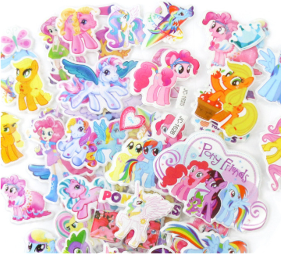 Láminas de Stickers - Pequeño Pony