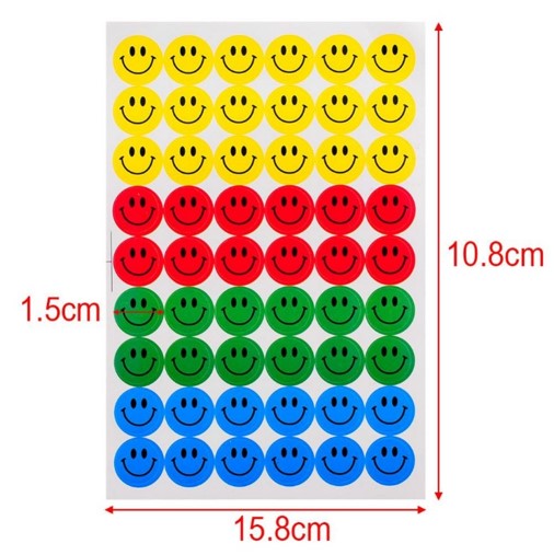 Láminas de Stickers - Caritas Felices