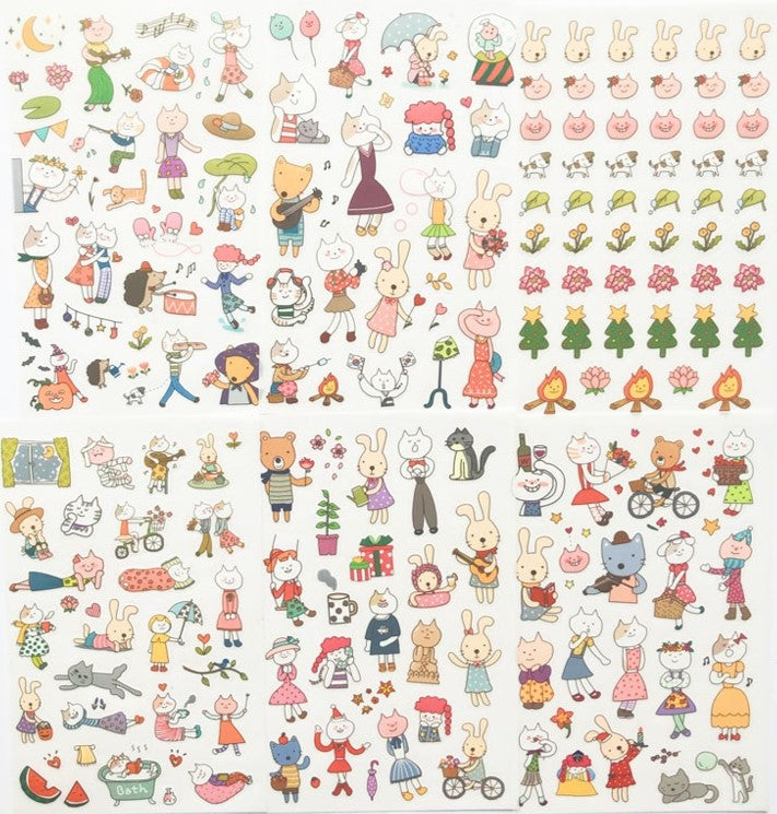 Láminas de Stickers - Gatitos 3