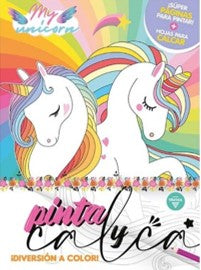 Libro Para Calcar y Colorear - Unicornios