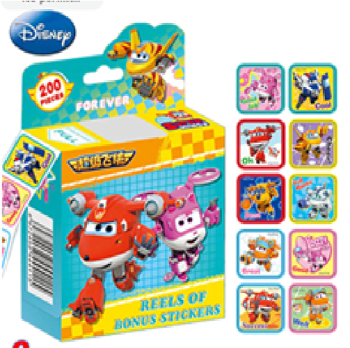 Pegatinas en Rollo de Super Wings