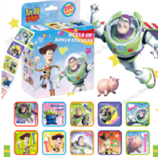 Pegatinas en Rollo de Toy Story