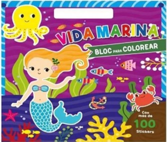 Libro Para Colorear - Vida Marina
