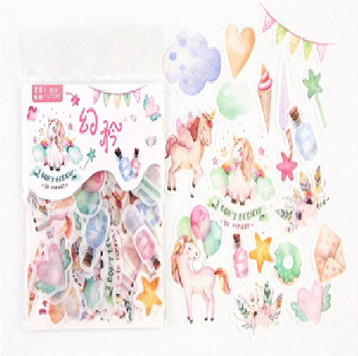 40 Stickers de Unicornios