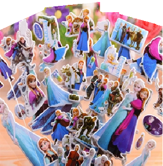 Láminas de Stickers -Frozen