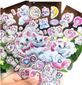 Láminas de Stickers - Los Aristogatos