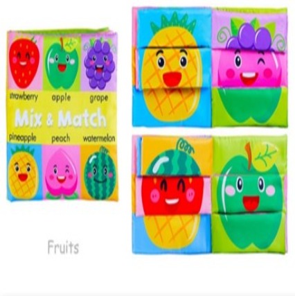 Libro de Tela - Mix & Match Frutas y Verduras