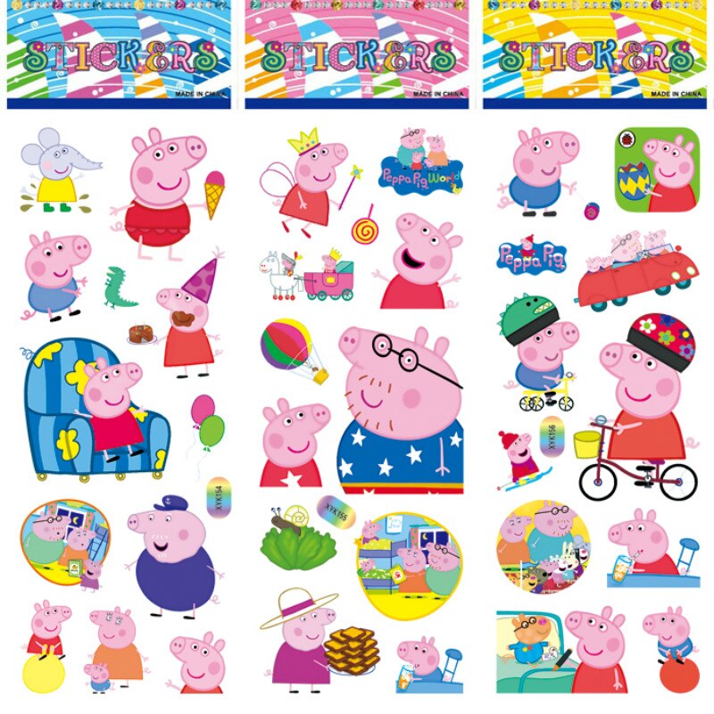 Láminas de Stickers - Peppa Pig