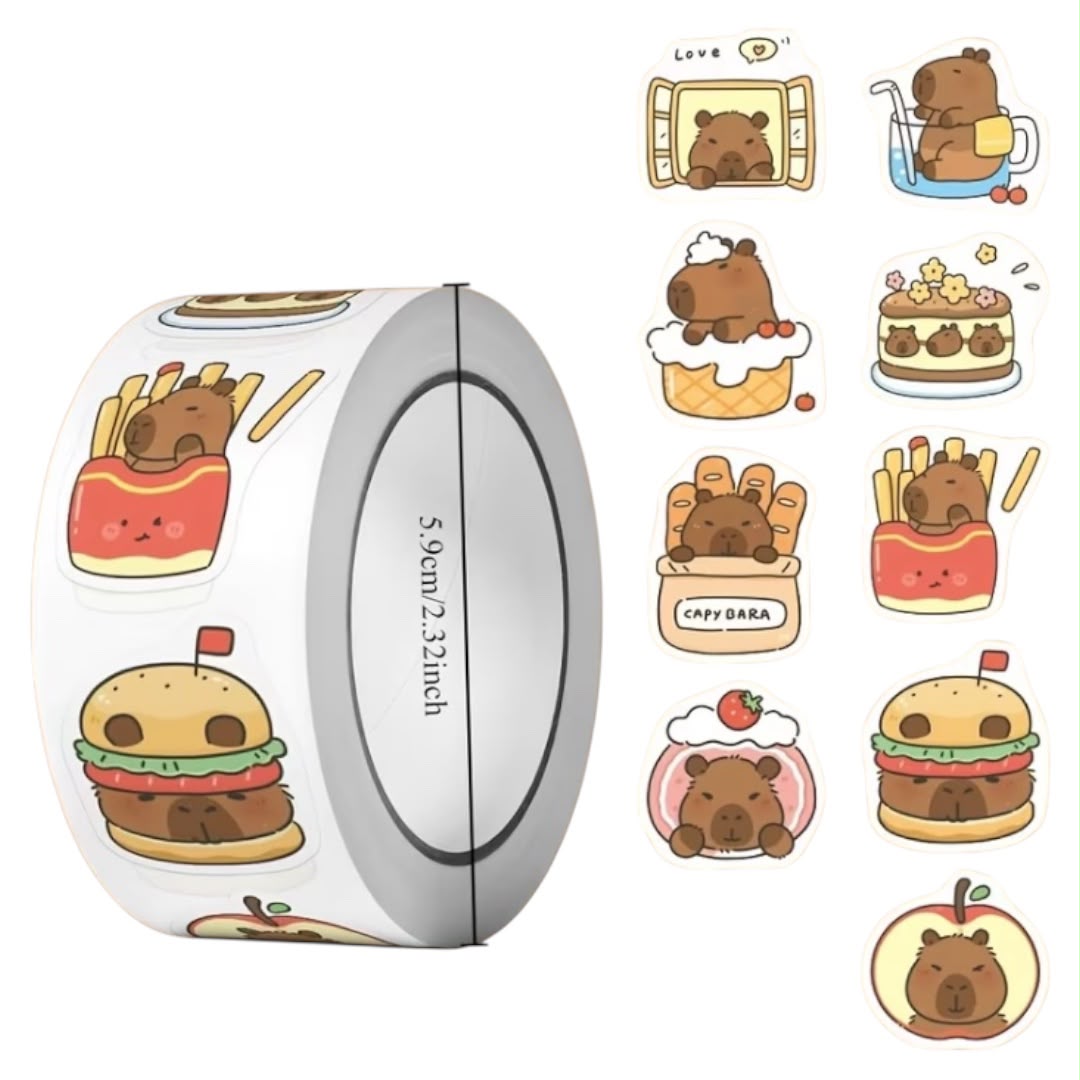 100 stickers - Capibara Modelo 5