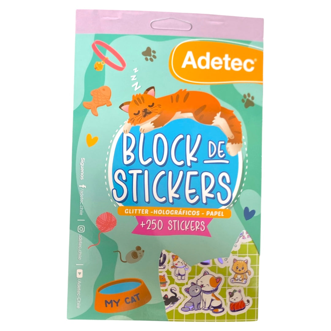 Block de Stickers Gatos