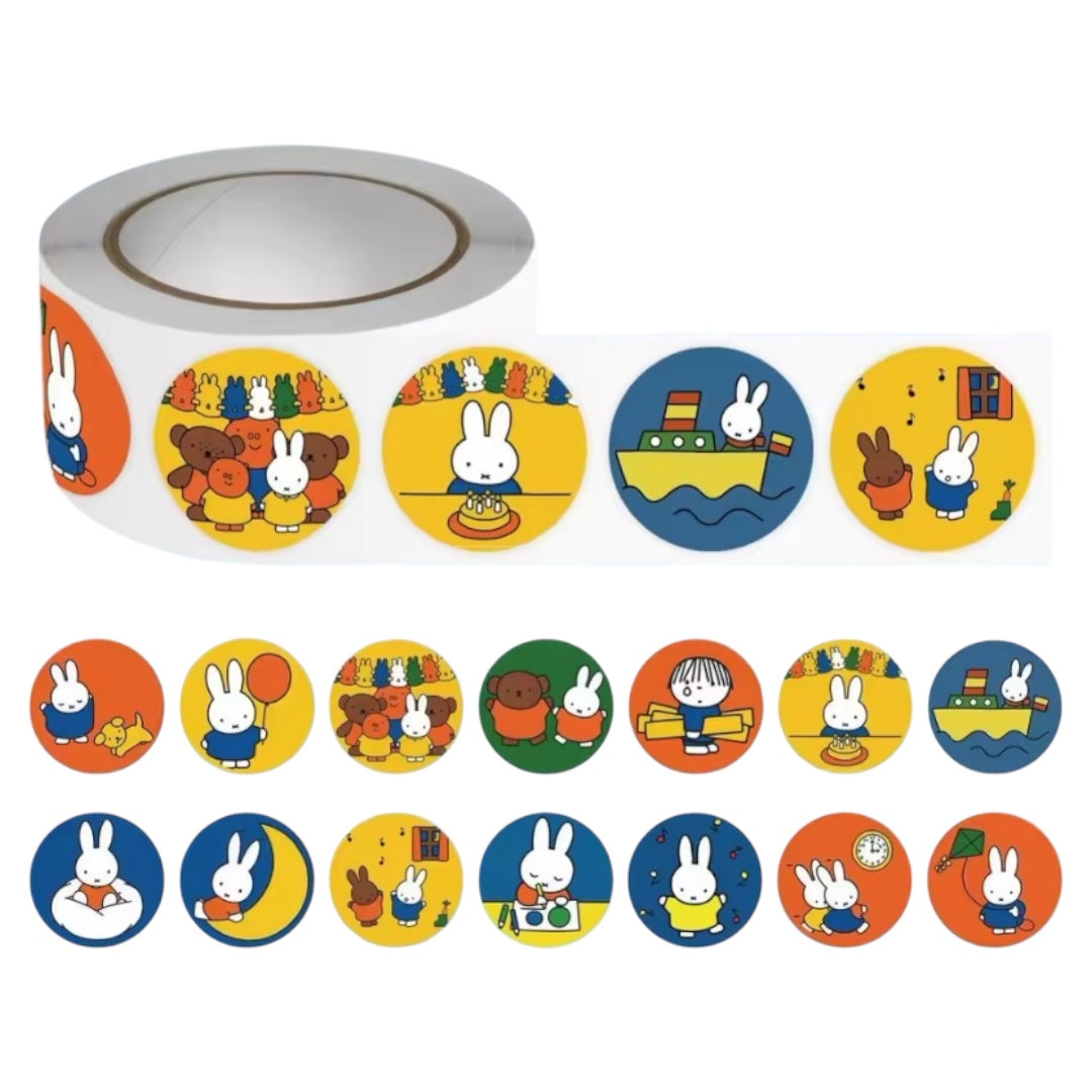 100  Stickers en rollo - Miffy