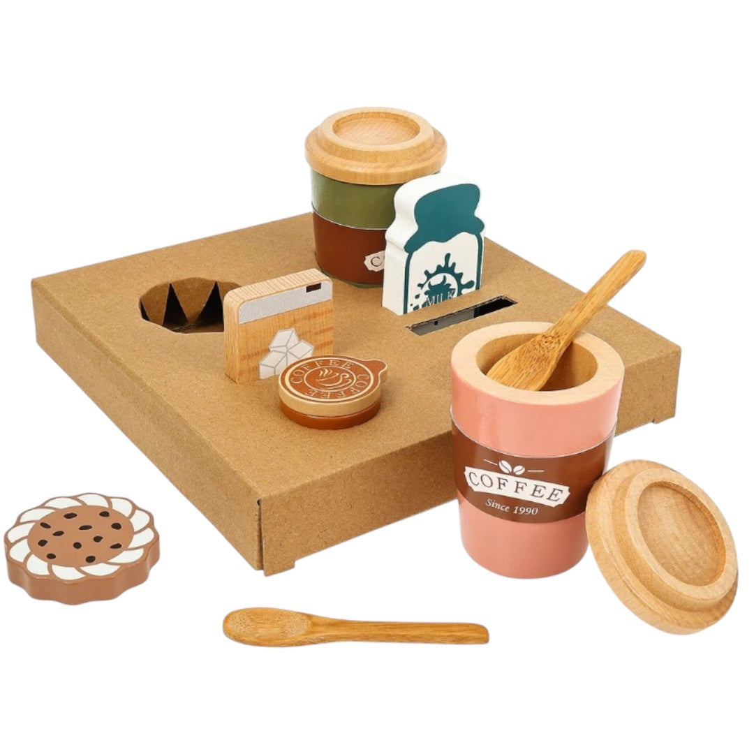 Juego de Café de Madera