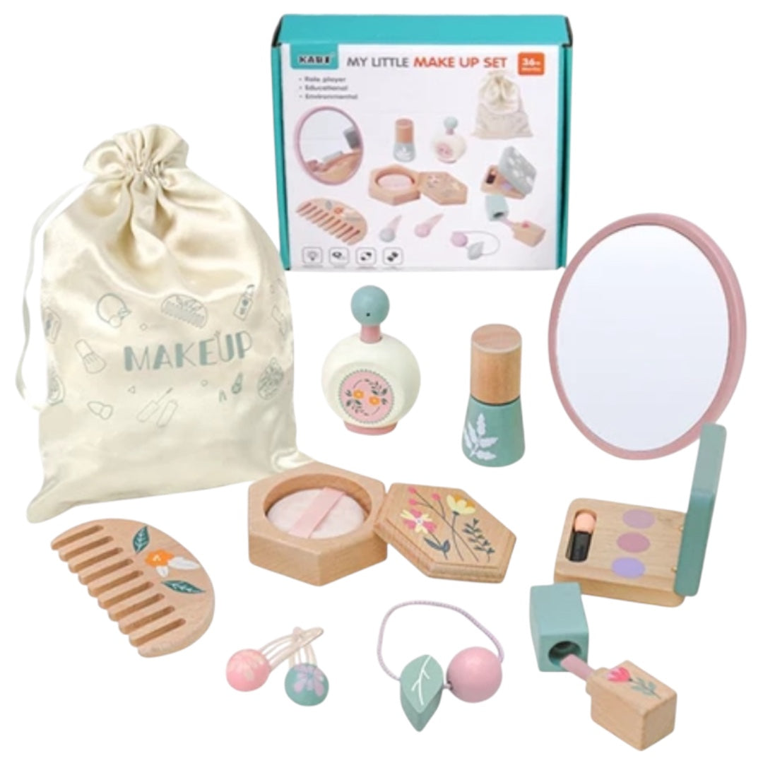 Set de Maquillaje de Madera
