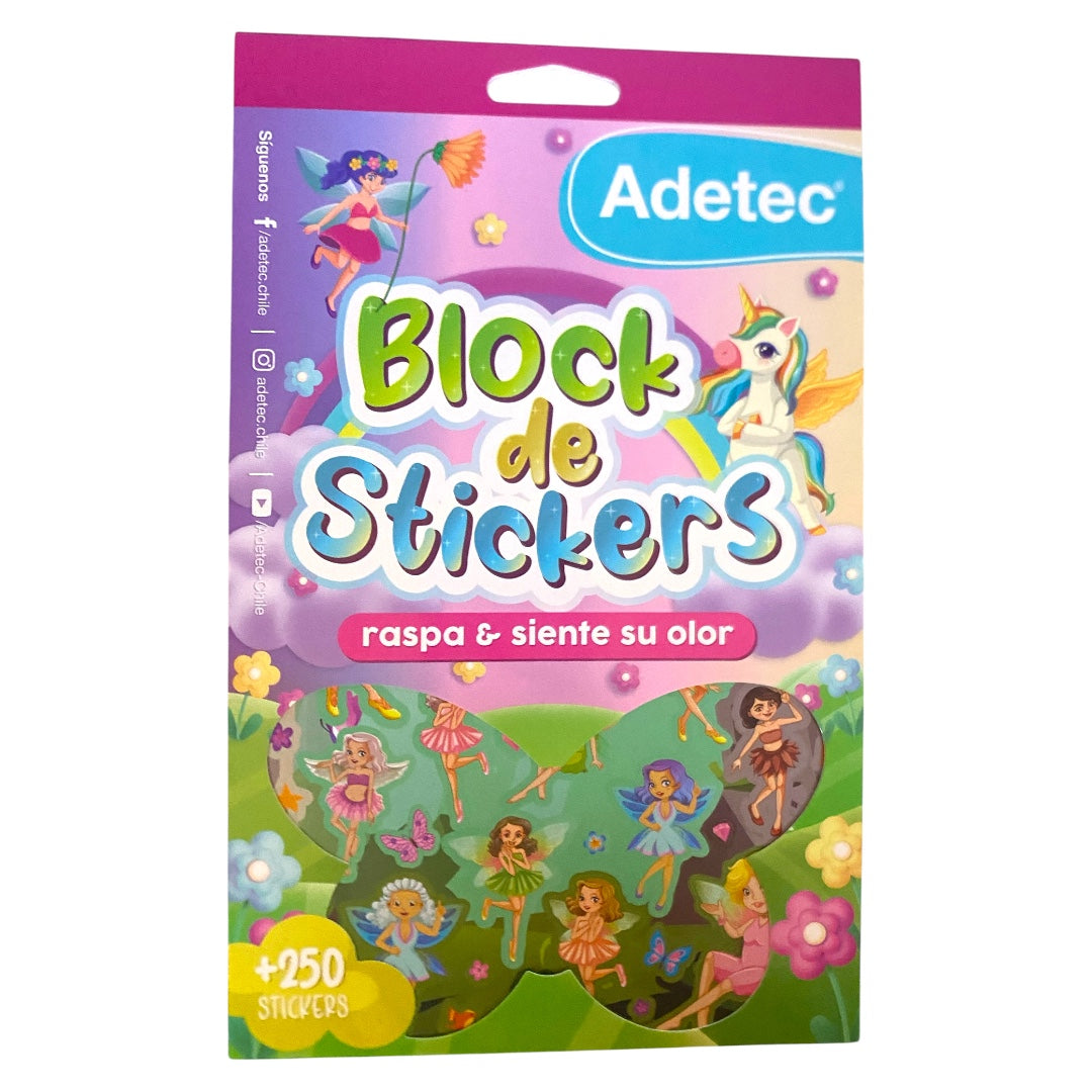 Block de Stickers con Aroma - Raspa y Siente su olor