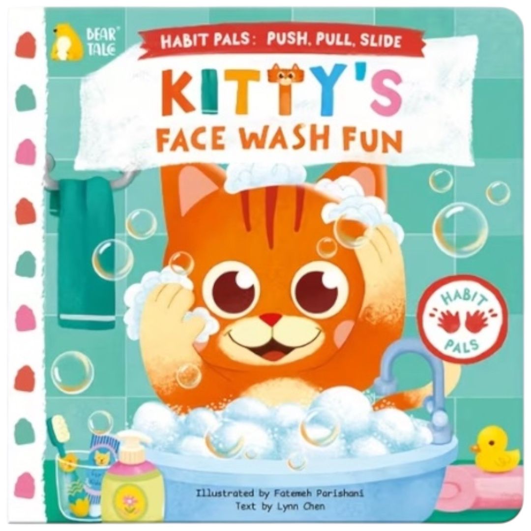 Libro interactivo Kittys Face Wash Fun  en inglés