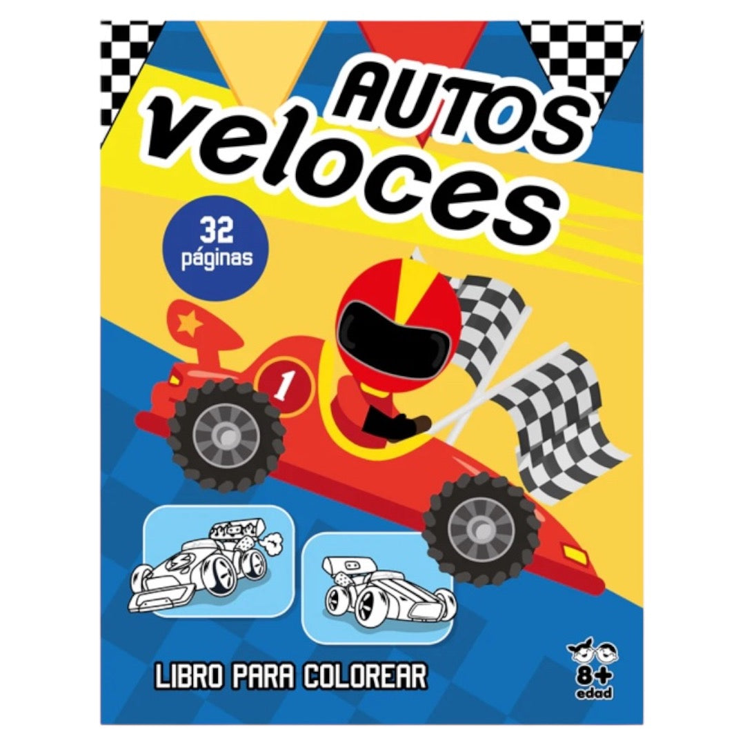 Libro para colorear : Autos Veloces