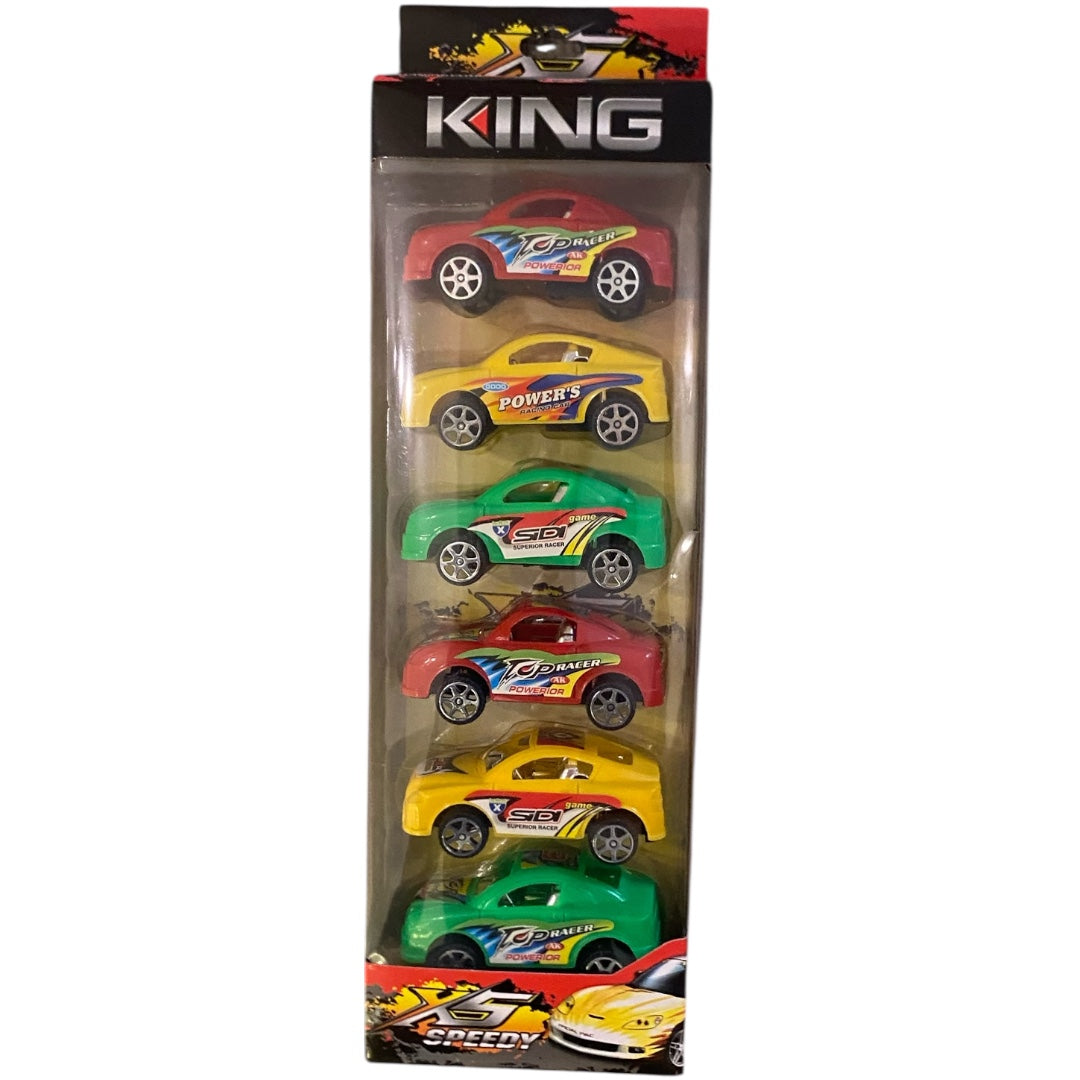 6 carritos  Racing Racer