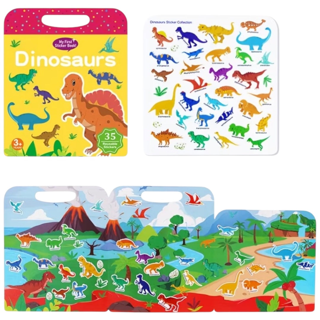 Libro con pegatinas desplegables