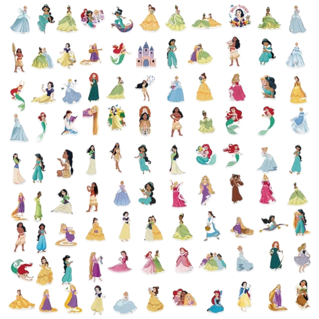 50 Stickers - Princesas Disney