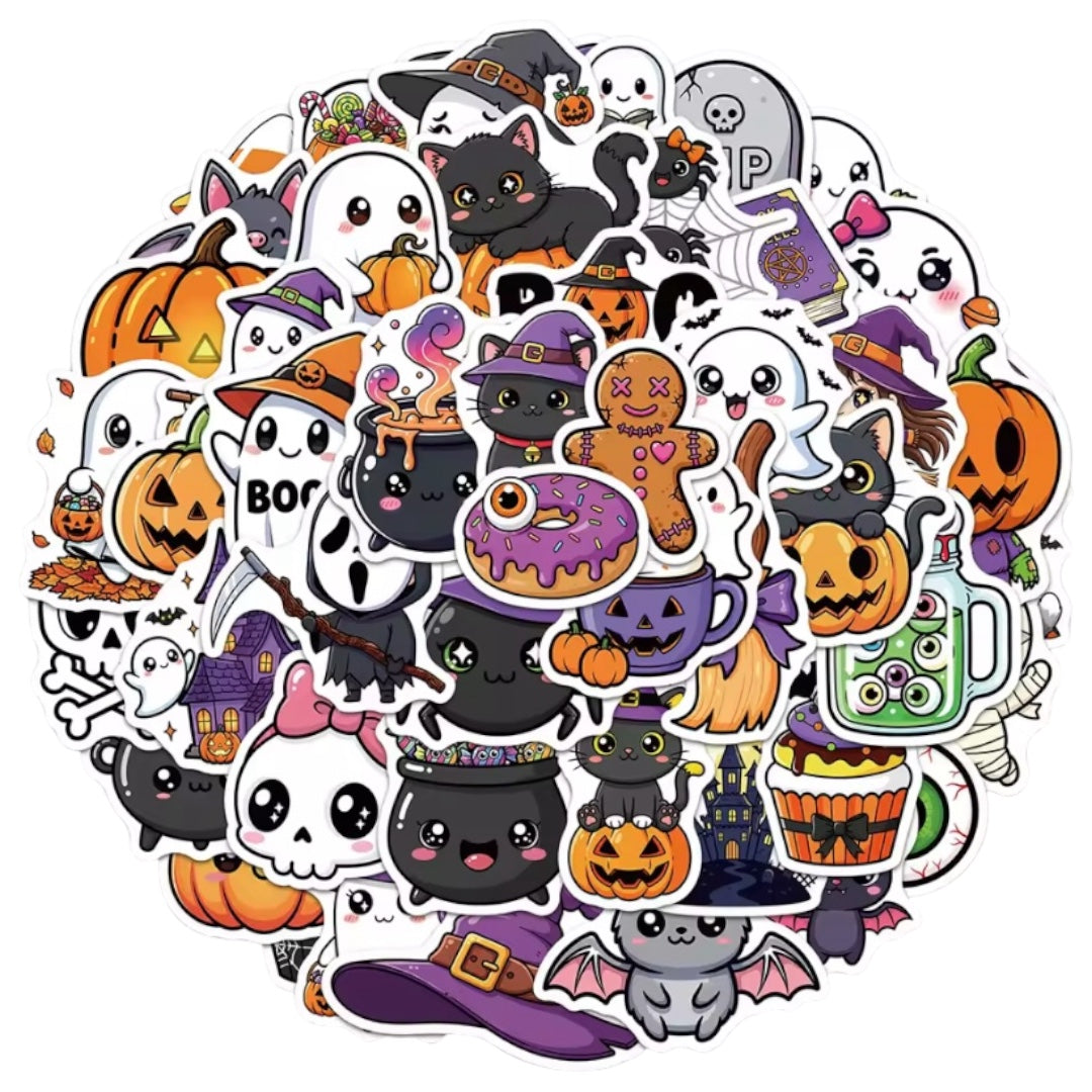 Pack x 50 stickers Halloween Modelo 3