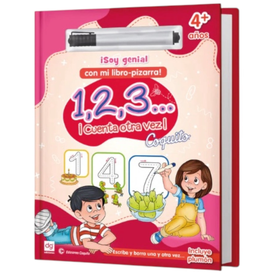 Pizarra soy genial 1,2,3