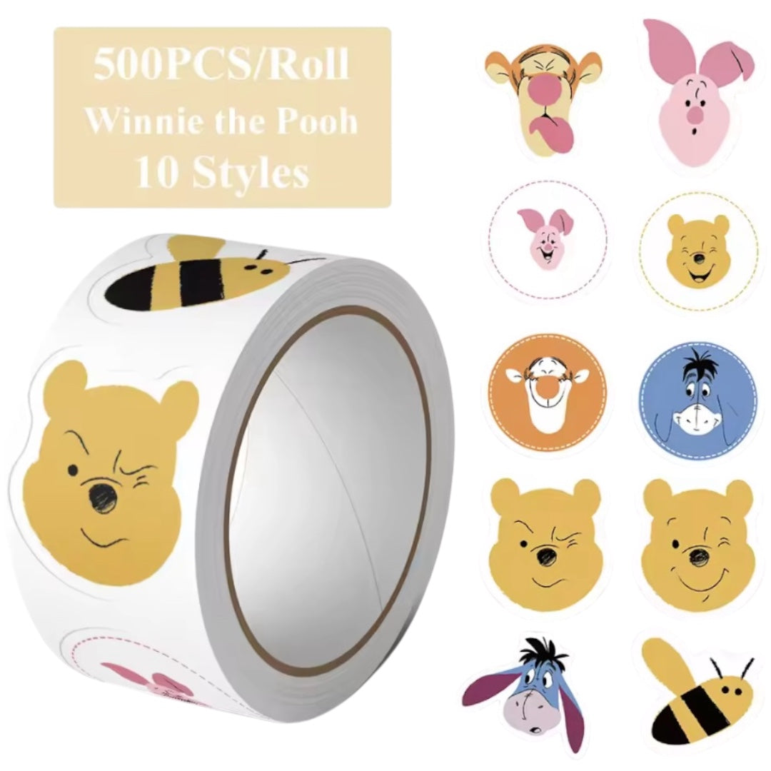 100 stickers Winnie Pooh