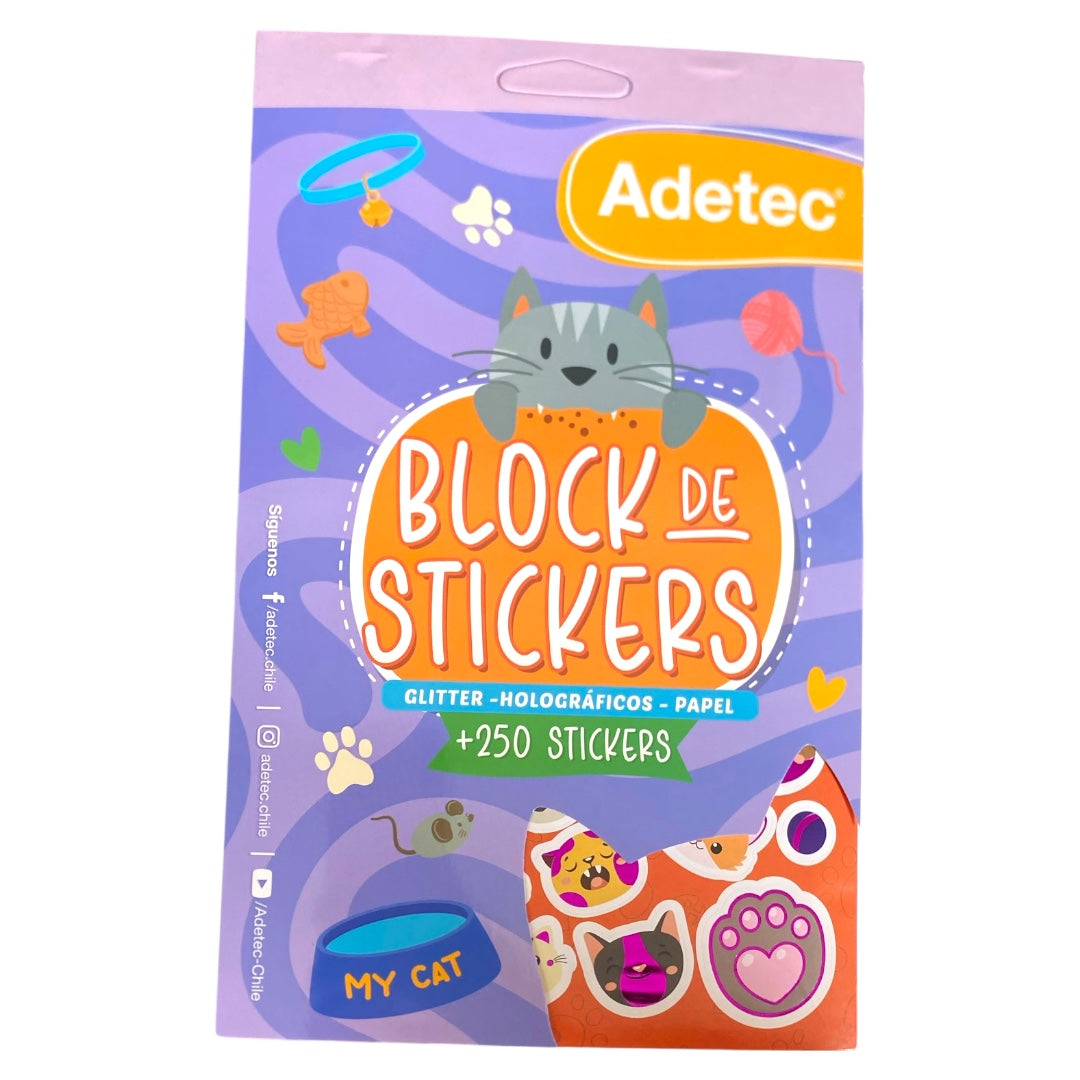 Block de Stickers Gatos
