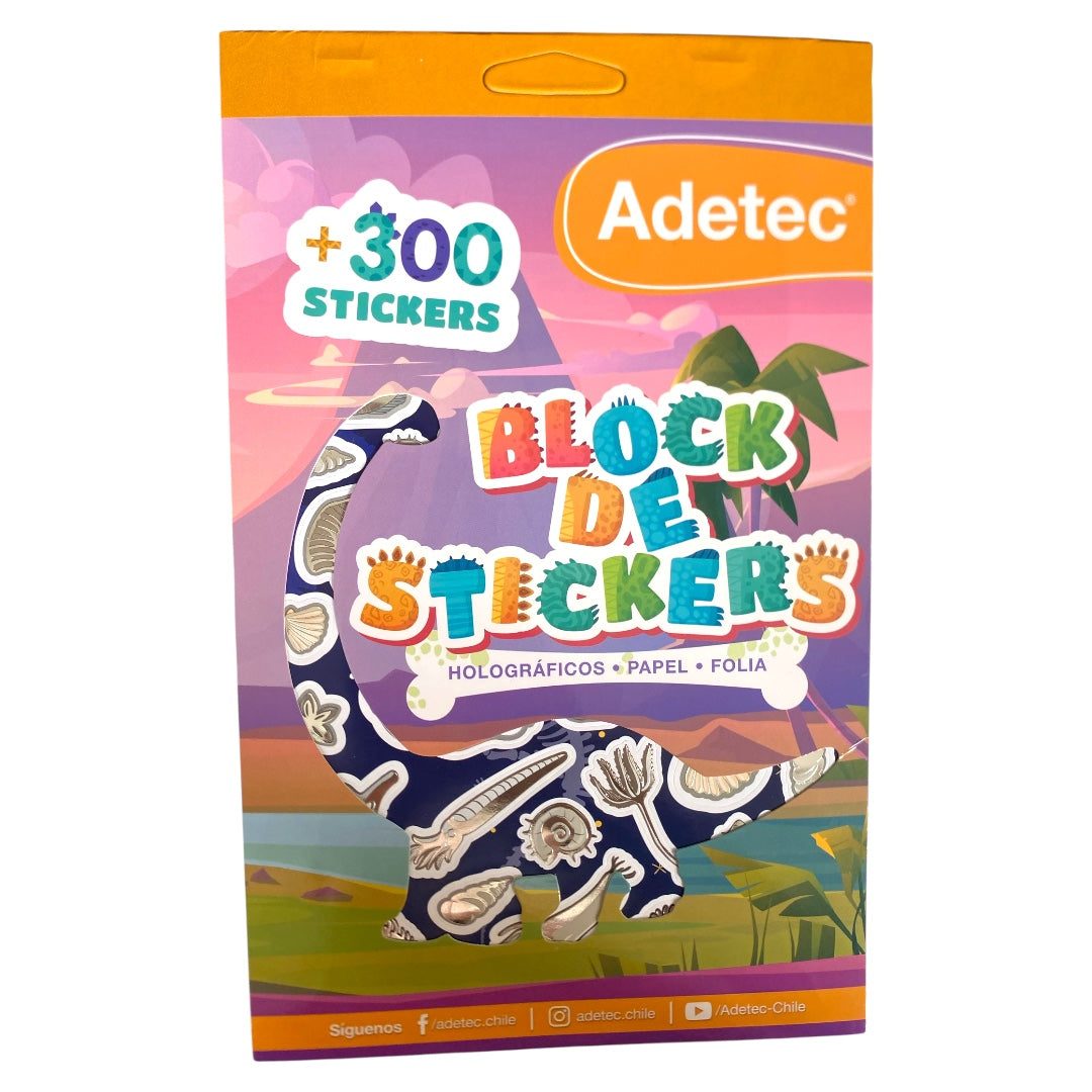 Block de Stickers Dinosaurios