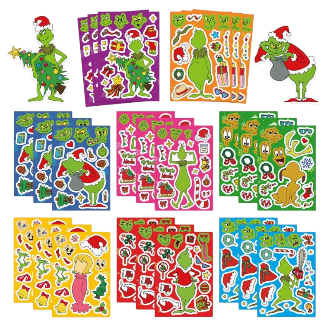 Láminas de Stickers El Grinch