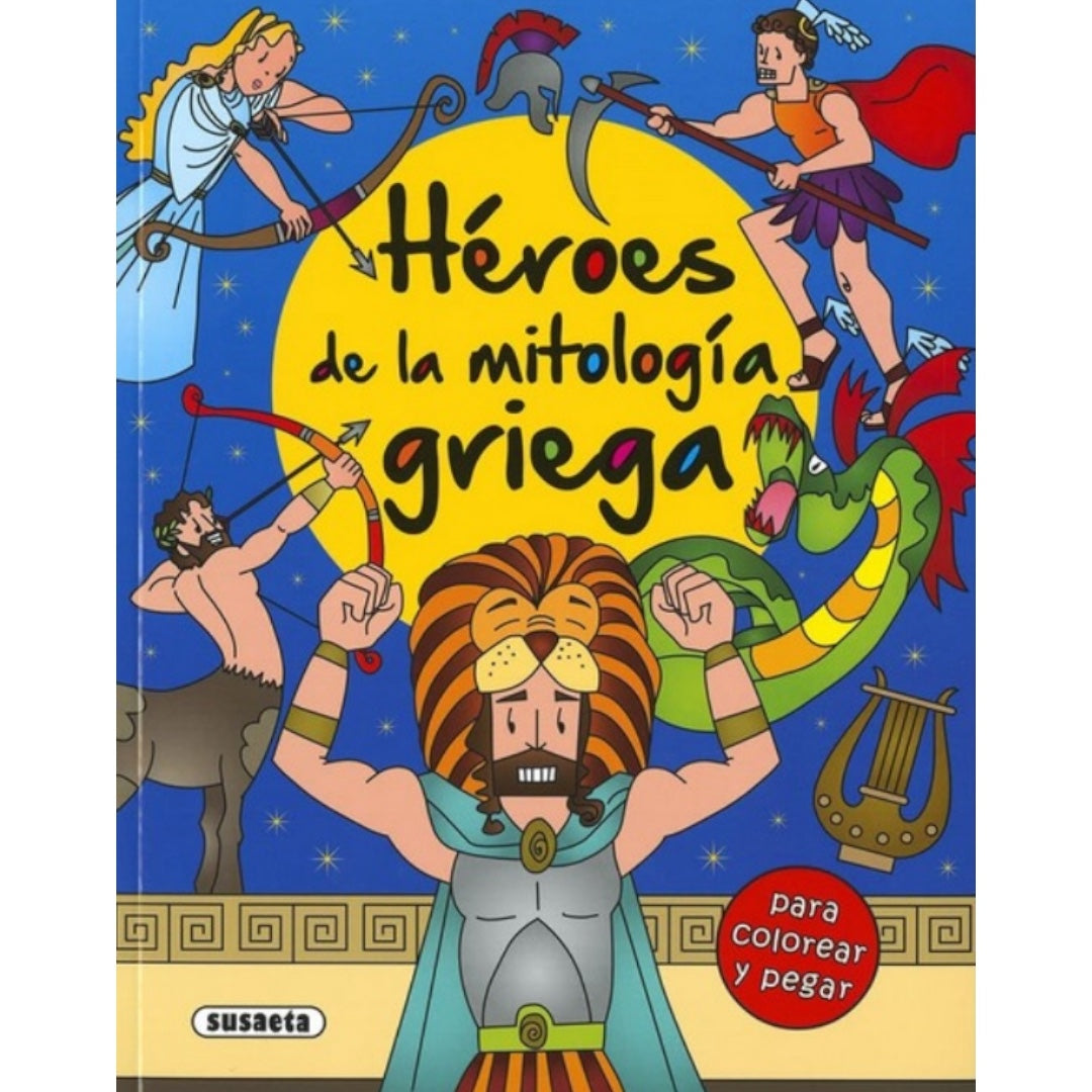 Héroes de la Mitología Griega para colorear y pegar