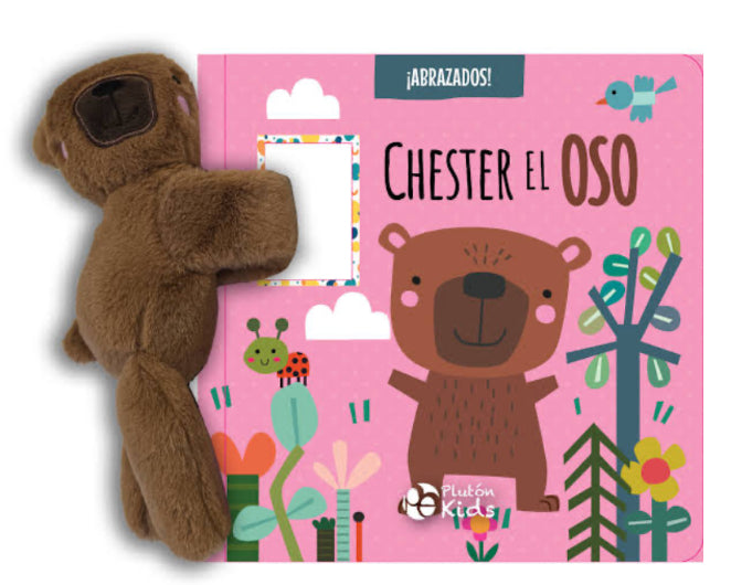 Abrazados Chester y el Oso (Cuento y Peluche)
