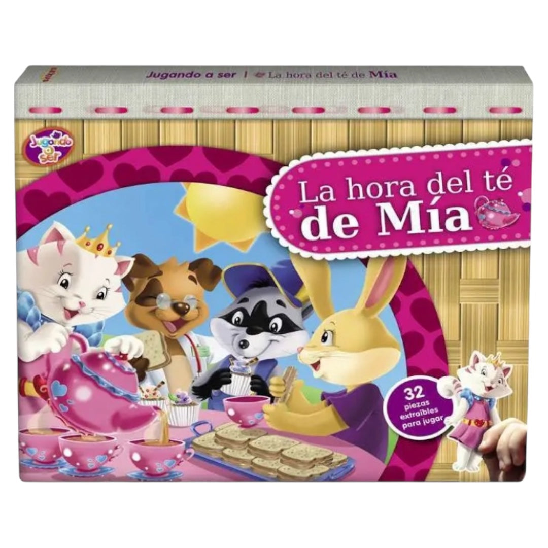 Jugando a la Hora del Te de Mia