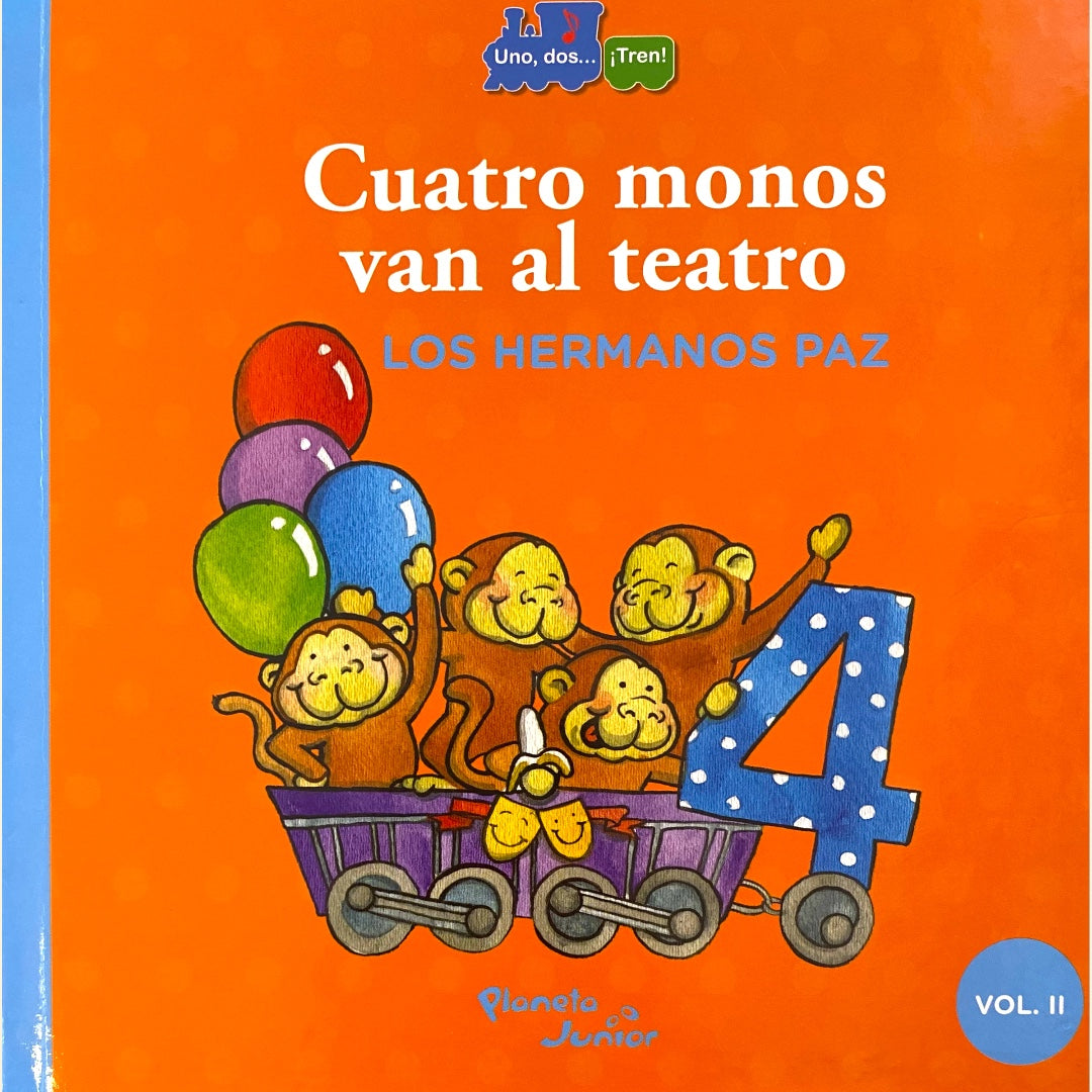 Colección: Uno, dos... ¡tren! (Tres ranitas, Un maquinista, Cinco niños, Siete gatos) 