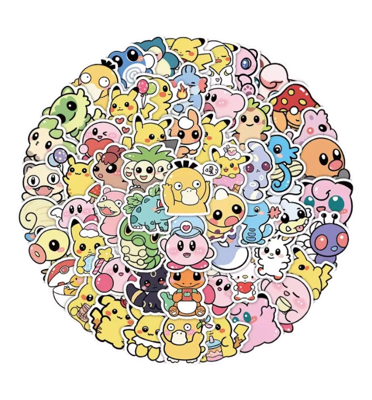 50 stickers - Pokemon Modelo 8