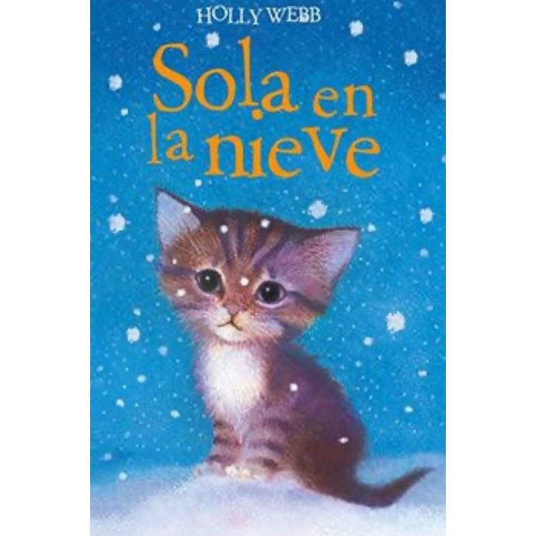 Sola en la nieve