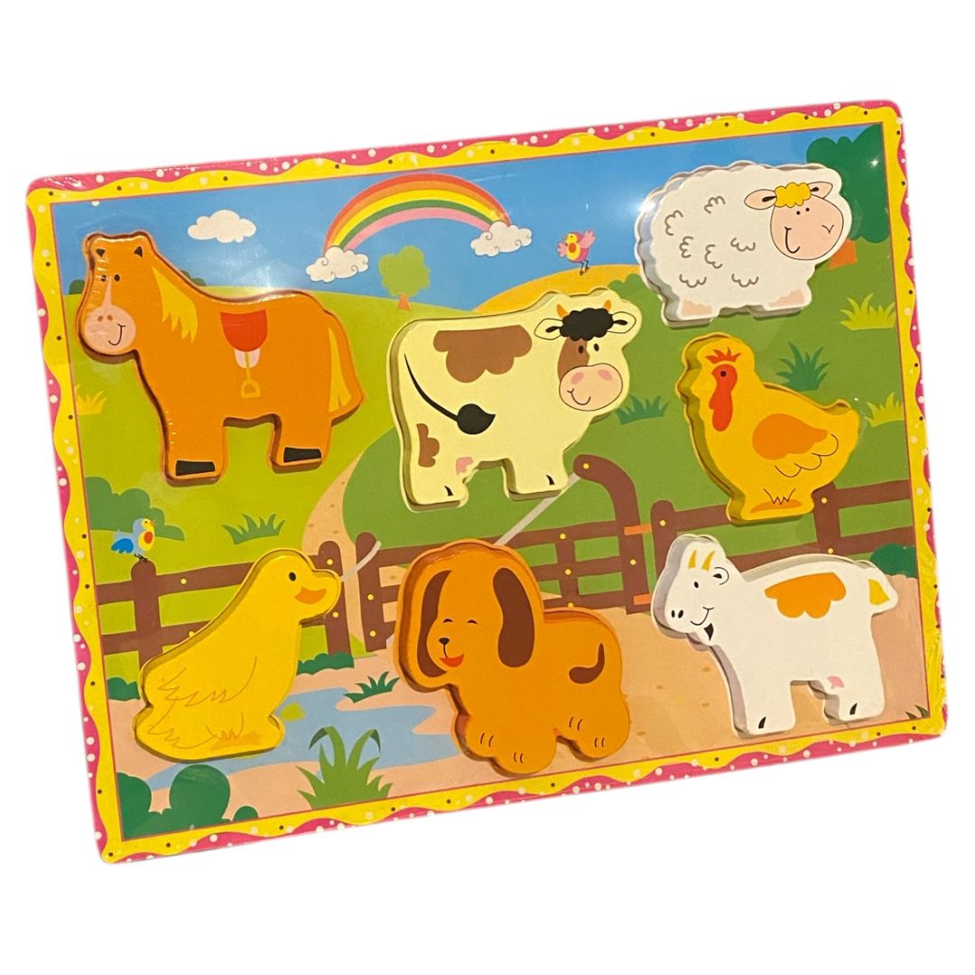 Rompecabezas de Madera  Encaje - Animales de la Granja